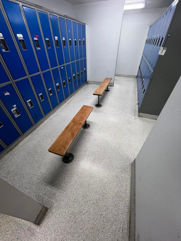 Project Locker Room Transformation with Floor Stripping Service image