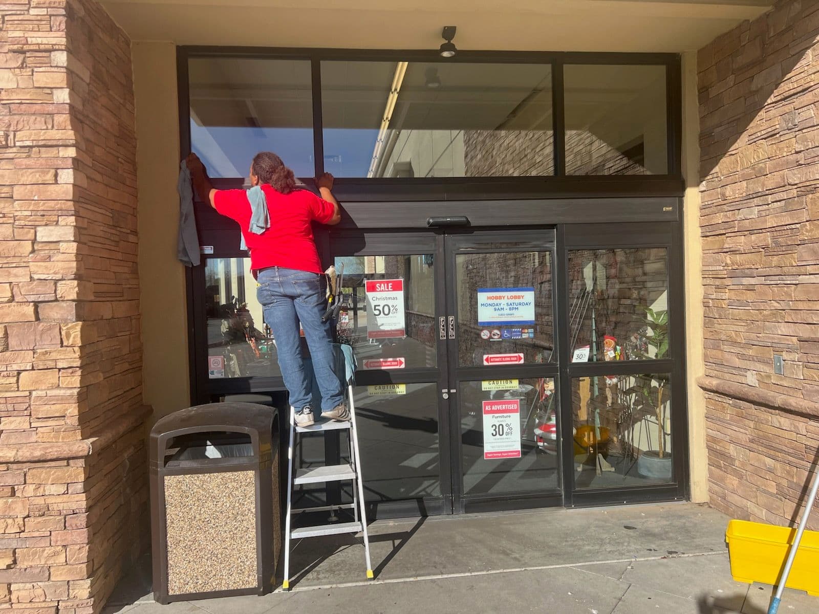 Project Window Cleaning at Hobby Lobby in East Mesa image