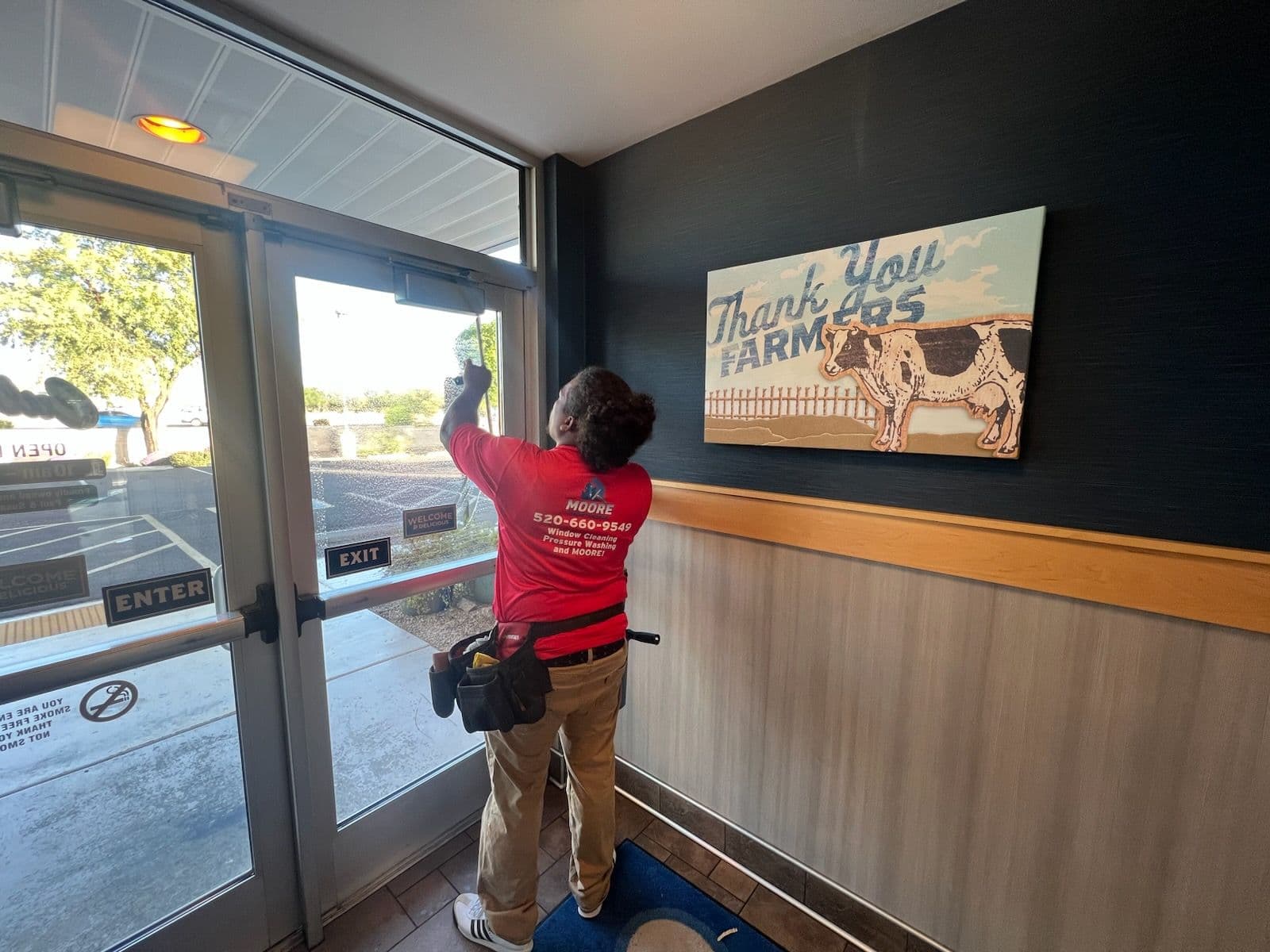 Sparkling Window Cleaning at Culver's Restaurant image